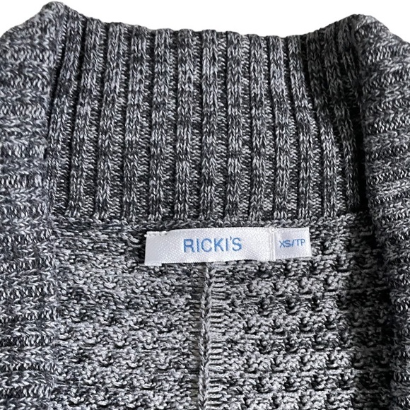 RICKI’S Knit Cardigan Sweater Ombré Grey Size XS - Picture 6 of 6